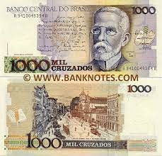 Add your comment to this page. Brazil 1000 Cruzados 1988 Brazilian Currency Bank Notes Paper Money Banknotes Banknote Bank Notes Coins Currency Currency Collector Pictures Of Money Photos Of Bank Notes Currency Images Currencies Of The World