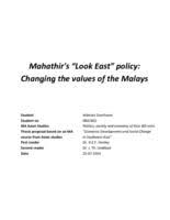 Much of malaysia's ills is blamed on corruption. Mahathir S Look East Policy Changing The Values Of The Malays Student Repository