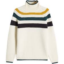 Black And White Striped Turtleneck Sweater Closed Turtleneck Pullover 32125 Dzd Liked On Polyvore Featuring Tops Sweaters Beige White Pullover Sweater White Turtleneck Sweater White Stripes Shirt