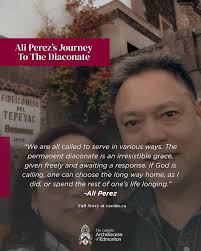 🔗 Full Story at caedm.ca Amelito 'Ali' Perez is one of three men to be  ordained to the permanent diaconate