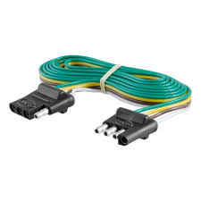 4 way flat plug or socket on trailer? Curt 4 Way Flat Connector Plug Socket With 72 Wires 58050 The Home Depot