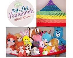 Boho Corner Hammock Digital Pdf Crochet Pattern Yarn Stuffed Animal Toy Plushie Storage Corner Shelf In 2021 Toy Hammock Crochet Patterns Stuffed Animal Hammock