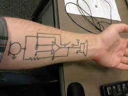 A wiring diagram is a simplified standard pictorial representation of an electrical circuit. One Of My Tattoos Circuit Tattoo Geek Tattoo Tattoos