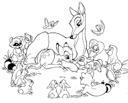 Large collection of free printable bambi coloring pages. Bambi Characters Coloring Pages
