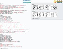 Ed sheeran chords arranged alphabetically. Chord All Of The Stars Ed Sheeran Tab Song Lyric Sheet Guitar Ukulele Chords Vip