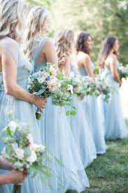 Hallelujahweddings Powder Blue Bridesmaid Dress Light Blue Wedding Blue Bridesmaids