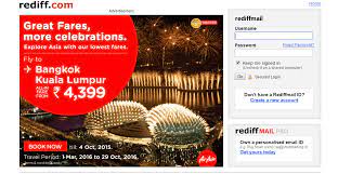 Rediffmail sign in supplys a 2mb house and no case dont grasp truly what percentage of you utilize the case indiatimes and yahoo offer i do not thus it doesnt create a lot of of distinction. Rediffmail Login Www Rediffmail Com Rediffmail Sign Up Account