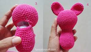 Simbol dasar crochet yang ke lima yaitu triple crochet atau biasa di singkat dengan trc atau tr. Cara Mudah Belajar Merajut Amigurumi Untuk Pemula Funcolor Craft