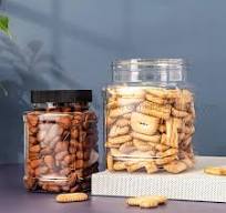 390ml 650ml Pet Plastic Bottle Transparent Storage Jar Nut Cookie Jar