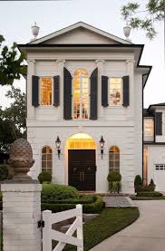 Now This Is What I Call A House French Home Exterior With Greek Columns And Black Shutters Black Front Entrance D House Exterior French House Beautiful Homes