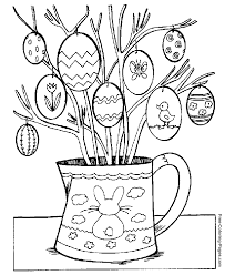 Including simple designs for preschoolers and young children and more intricate patterns for older kids and adults to color in too! Easter Coloring Pictures Easter Egg Tree Coloring Easter Eggs Easter Coloring Pictures Easter Coloring Pages