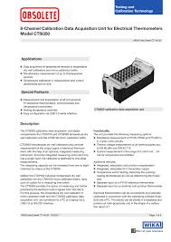 8 Channel Calibration Data Acquisition Unit For Electrical