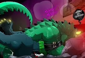 Rule 34 - aliensymbol anal anal sex anthro anthro on anthro bed bed sheet  bedding bedroom biceps claws crocodilian detailed background duo english  text fan character hi res male male penetrated male