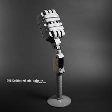 In this instructable i'm going to show you how to make an old timey sounding microphone that will plug into a guitar amp or. Old Fashioned Microphone Bricknerd All Things Lego And The Lego Fan Community