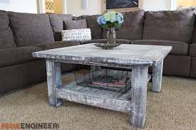 A dark toned coffee table deserved a glass top to light up its bulky appeal and reflect light. Square Coffee Table W Planked Top Free Diy Plans