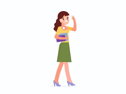 Woman Walking Walking Animation Character Design Animation Motion Design Animation
