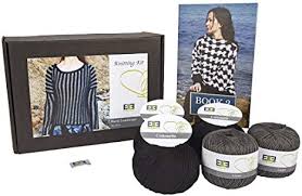 Resources for knitters who love great patterns, for free! Amazon Com Designette Knitting Kit Rural Landscape Pure Linen Plus Pure Egyptian Cotton M Dark Grey Black By Designette