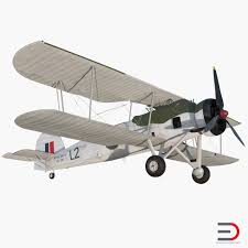 Biplane Torpedo Bomber Fairey Swordfish 3d Fairey Swordfish Biplane Biplane Model