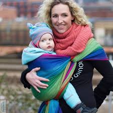 Robin S Hip Carry In A Woven Wrap Lisca Organic Cotton Woven Wrap