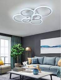 Arredamenti casalinghi artemide lampadari da soffitto conforama illuminazione moderna led lampadari a goccia moderni lampadari a led per casa lampadari a led per interni lampadari a. Lampadario Da Soffitto Led 6 Luci Cerchi Plafoniera Design Moderno Per Camera