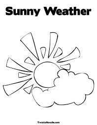 Sunny Weather Coloring Page Coloring Pages Coloring Pages Inspirational Coloring Pages Nature