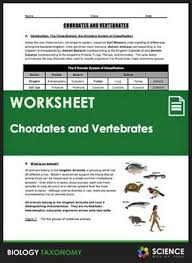 Biology The Unity And Diversity Of Life An 11 Page Reading And Worksheet That Covers Two Major Topics 1 Chordates And Their Features And 2 The Taxonomy Of In 2020 Taxonomy Vertebrate Groups Vertebrates