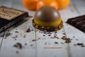 Dome De Mousse Au Chocolat Sur Gelee De Clementine Recette Mousse Chocolat Noir Mousse Au Chocolat Chocolat Noir