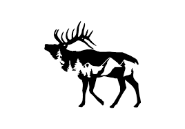 Mountain Elk Vinyl Decal Accessories For Jeep Decal For Etsy Elk Silhouette Mountain Decal Vinyl Decals