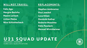 0:1 — эзе (12, с. U21 Squad Amendments Ahead Of Euro Qualification Games Dfb Deutscher Fussball Bund E V