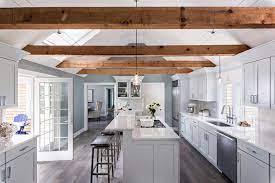 The 'transformable' grey shaker kitchen, perfect for dinner parties. 75 Beautiful Coastal Kitchen With Gray Cabinets Pictures Ideas July 2021 Houzz