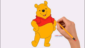 Now we are going to draw the nose and eyes of piglets. How To Draw Winnie The Pooh Step By Step Easy Coloring Page Drawing Learn Colors For Kids Youtube