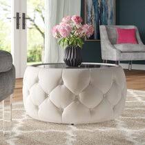 Fuses classic and contemporary design elements. Leather Tufted Coffee Table Wayfair