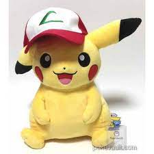 Pokemon Center 2017 Ash Hat Pikachu Movie Version Large Size Plush Toy Pokemon Pikachu Plush Toy