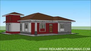 Home › bentuk › melaka › reka › tradisional. Pelan Rumah C1 25 Pelan Rumah Banglo Setingkat 3 Bilik 4 Bilik Air Youtube
