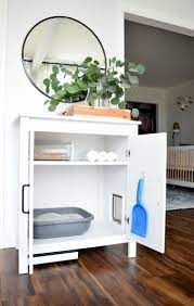 Diy Cat Litter Cabinet The Homebody House Home Cat Litter Cabinet Home Decor