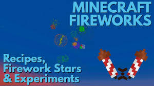 Minecraft Fireworks Explained How To Make A Firework Star And Display In Minecraft With Avomance Youtube