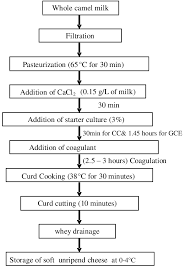 Flow Diagram For The Manufacture Of Soft Unripened Cheese