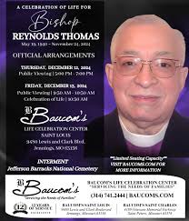 Obituary for Bishop Reynolds Thomas