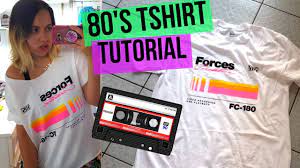 Do you want to make you own shirt? Diy 80 S T Shirt Tutorial Youtube