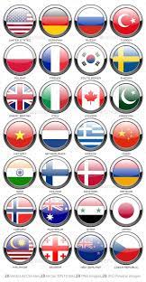 Flags Of The World By Ollomy Graphicriver Flags Of The World Country Flags Icons All World Flags