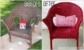 Krylon Dual Repainting A Wicker Chair Mad In Crafts Painting Wicker Furniture Wicker Furniture Wicker Decor
