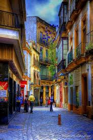 Jerez Street In Colour Andalusia Spain Jerez Andalusia