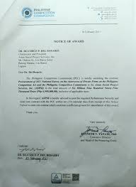 Under the present constitution of the philippines, the president of the philippines (filipino: Notices Of Award Philippine Competition Commission