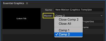 Use whatever name you find appropriate. Motion Graphics Template Workflow In After Effects And Premiere Pro Cc 2017 Spring Premiere Bro