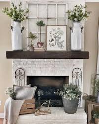 Benchwright Floating Shelves Fireplace Mantel Decor Fireplace Decor Farm House Living Room