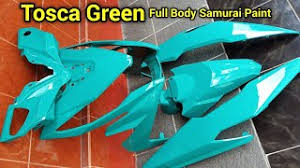 Pilok hijau toska metalik : Repaint Honda Beat New Tosca Green Samurai Paint Youtube