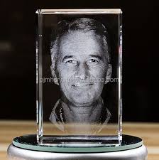 Factory Shipping Custom 3d Laser Engraving Photo Crystal Cube 3d Crystal  Engraving Etched Glass Picture Block For Souvenirs