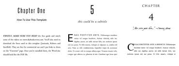 Free Book Design Templates And Tutorials For Formatting In Ms Word