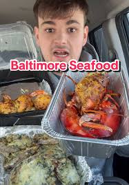 Baltimore Seafood🦞😳 #foodreview #eating #mukbang #seafood #viral #fyp  #lobster #crab #baltimore