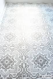 How To Stencil A Concrete Floor Like A Pro The Crowned Goat Stenciled Concrete Floor Stencil Concrete Concrete Floors